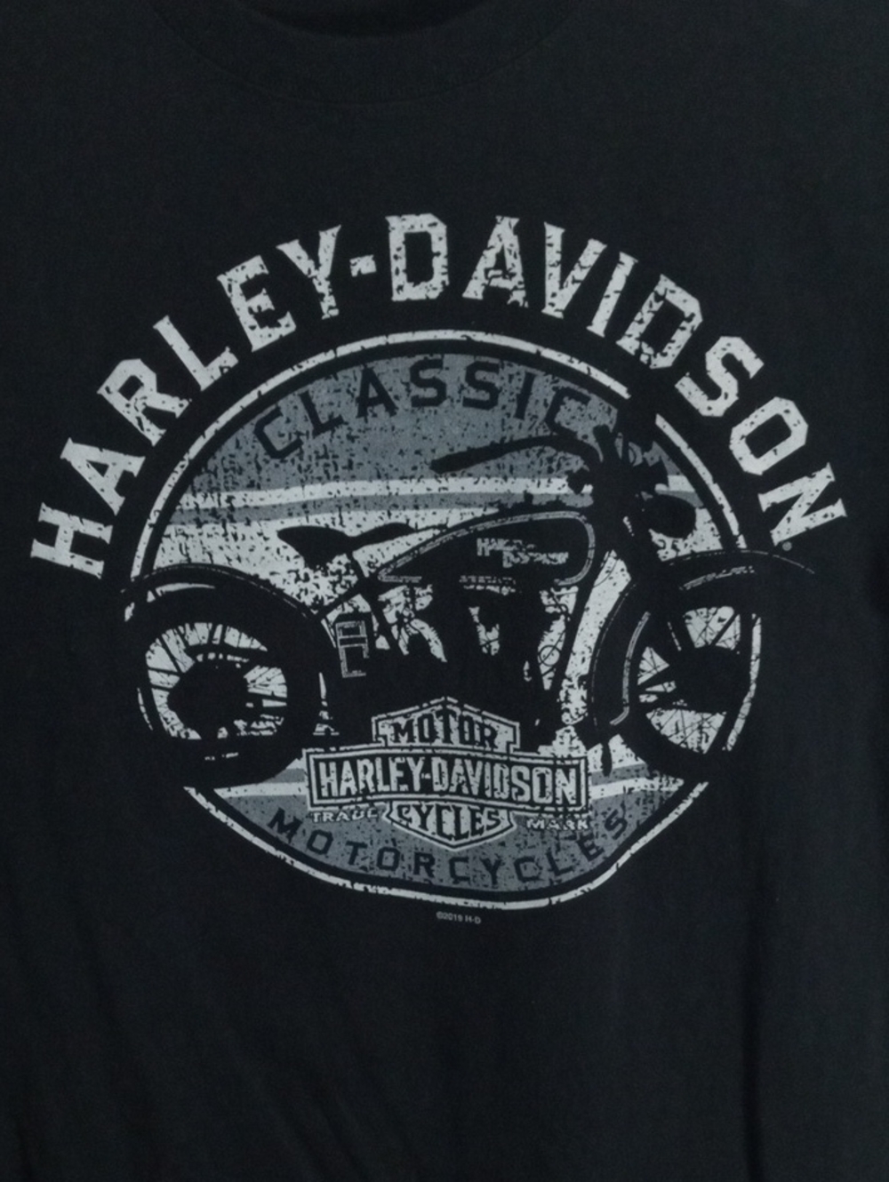 Harley-Davidson Classic Motorcycles Black Short Sleeve Tee Shirt Men’s Medium